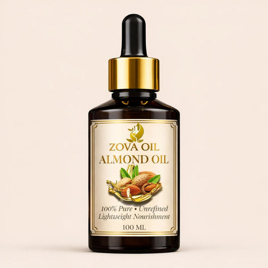 - Cold-Pressed Almond Oil for Hair & Skin Nourishment - Zova Oil - product_type - Cold-Pressed Almond Oil for Hair & Skin Nourishment - Zova Oil -  