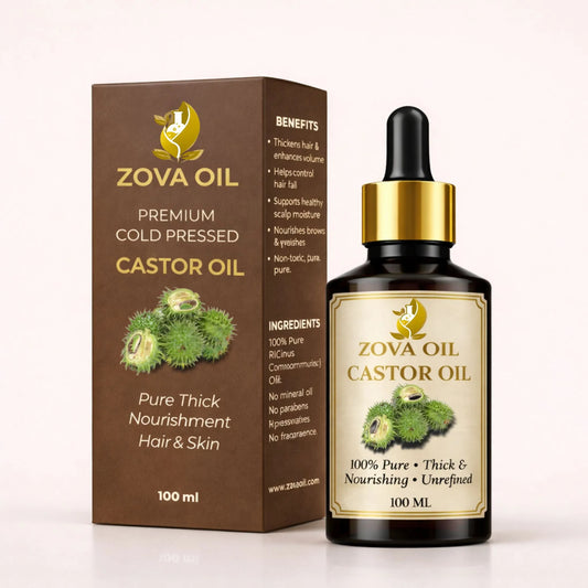 - Pure Castor Oil for Hair Growth & Skin Hydration - Zova Oil - product_type - Pure Castor Oil for Hair Growth & Skin Hydration - Zova Oil -  